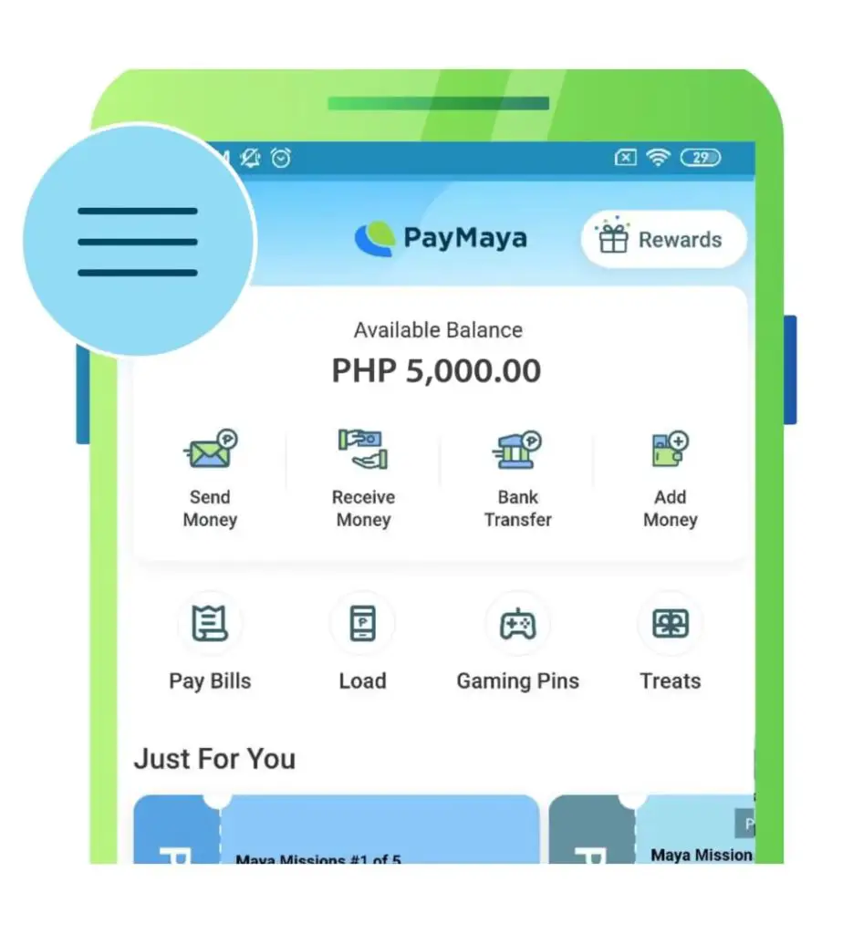 How to upgrade Paymaya account
