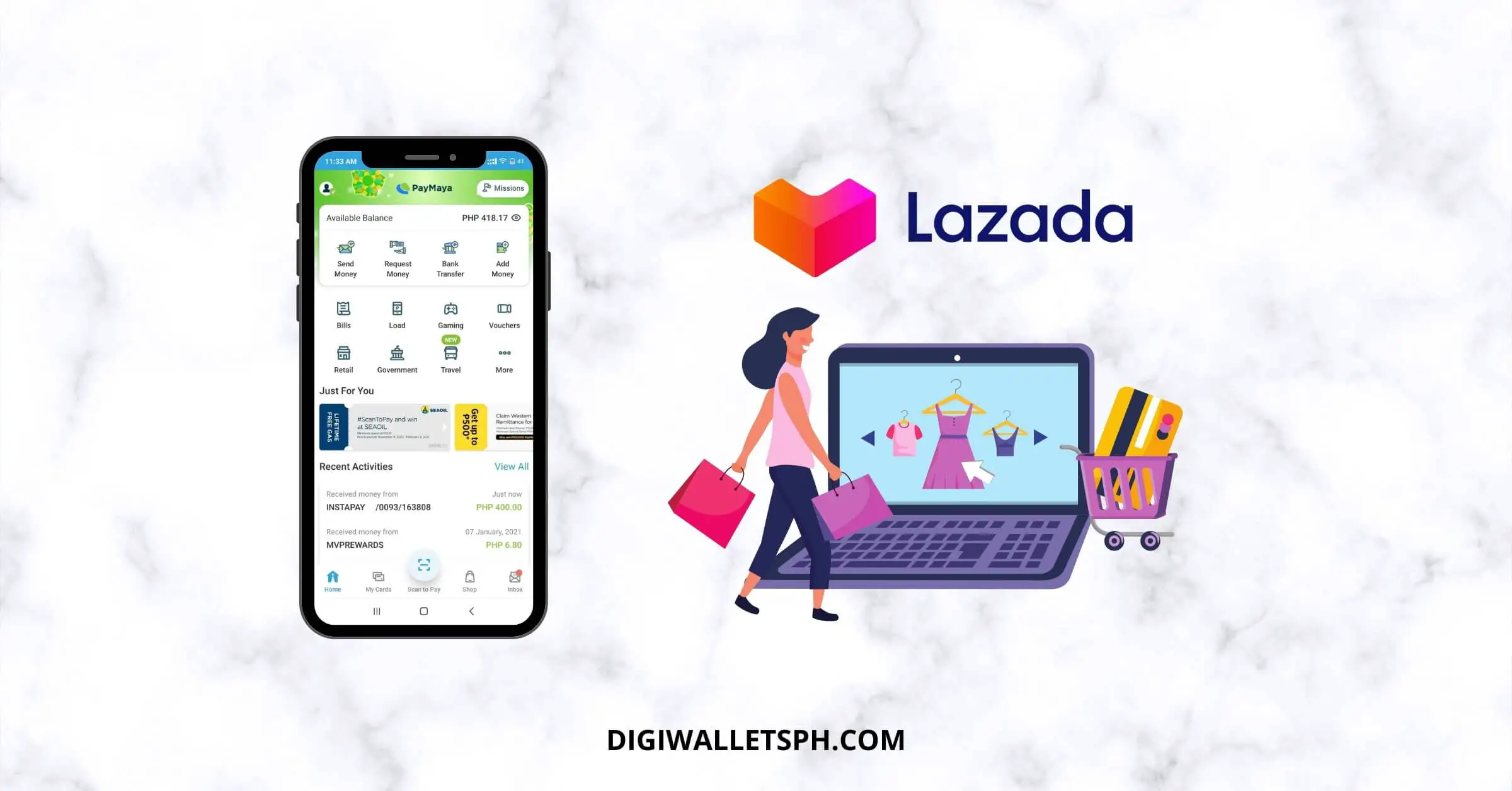 How to use Paymaya in Lazada