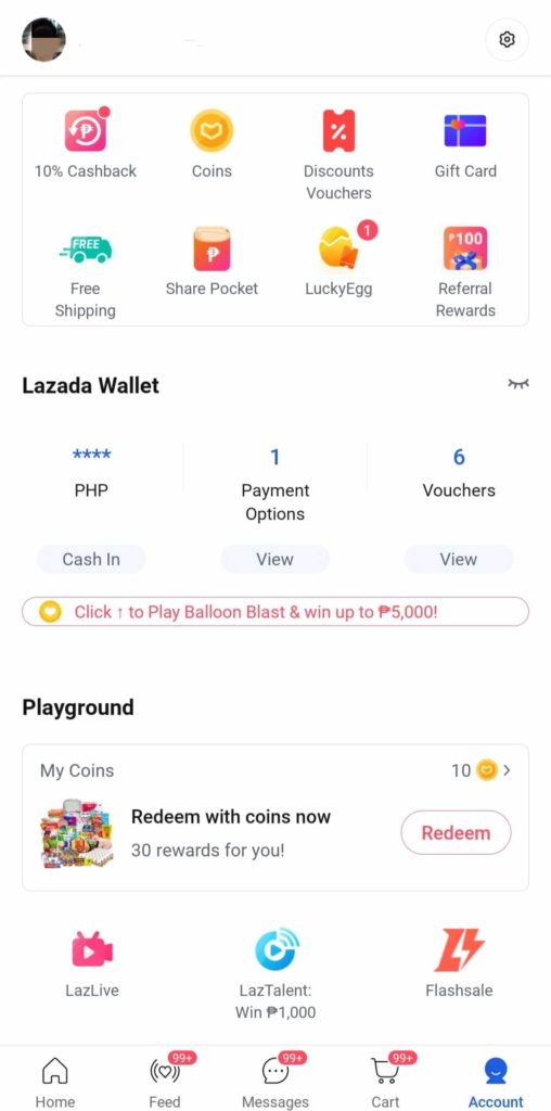 How to cash out lazada wallet 2