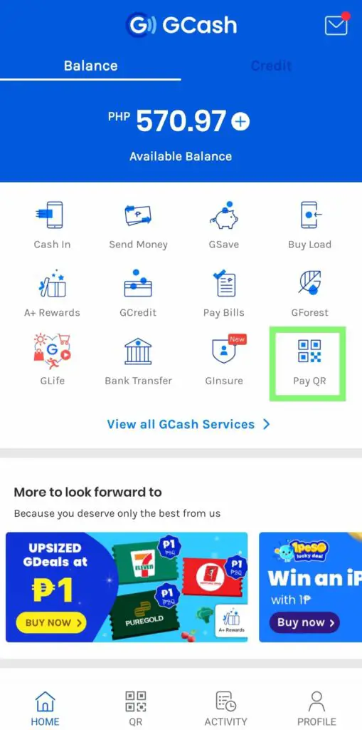 How to pay using GCash QR code 1