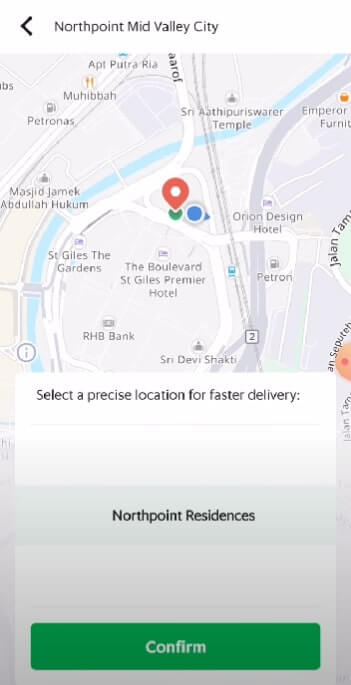 How to put exact address in GrabFood 2