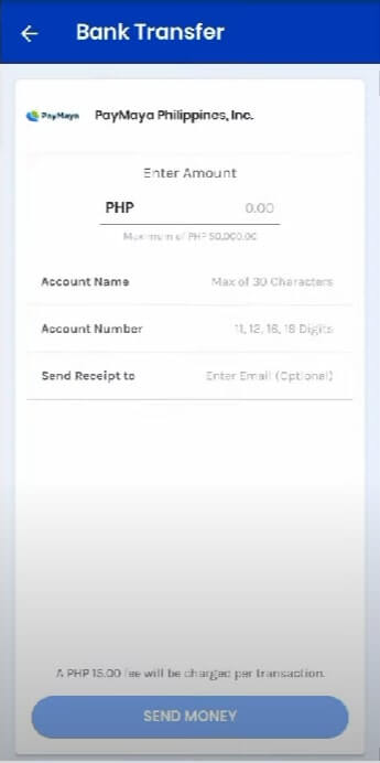 How to send moeny from GCash to Paymaya 3