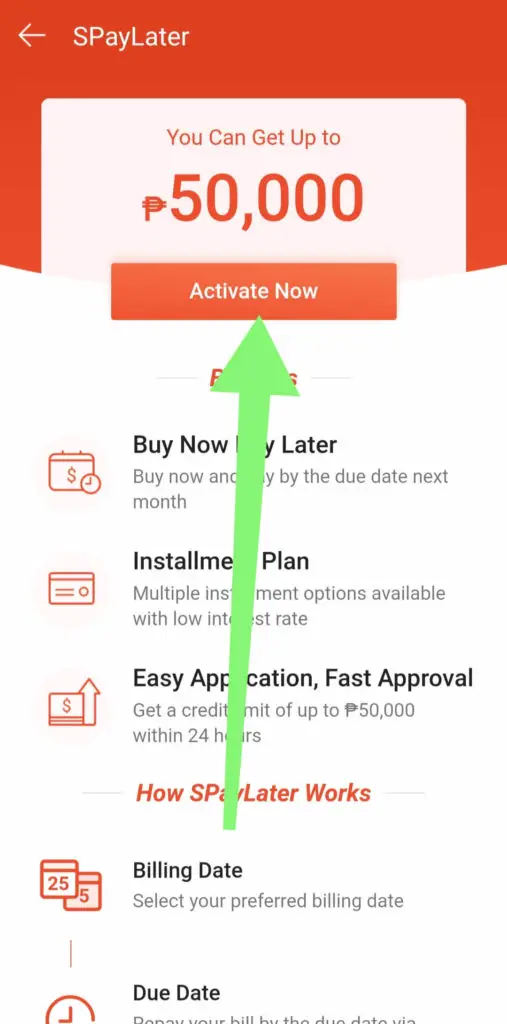 Spaylater in shopee 3