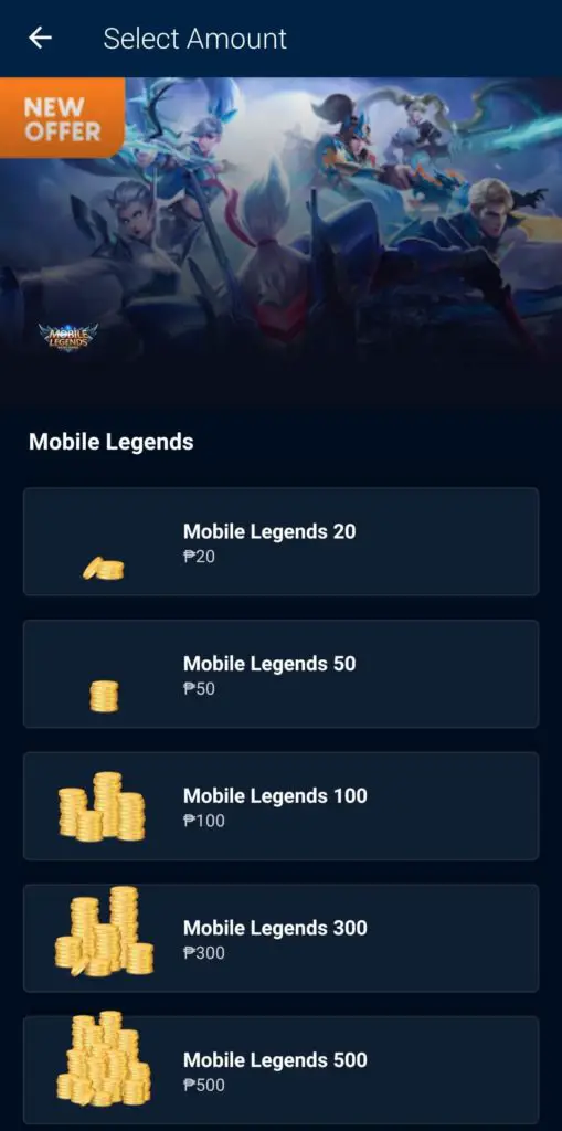 How to buy Diamonds in Mobile Legends using Coins.ph 3