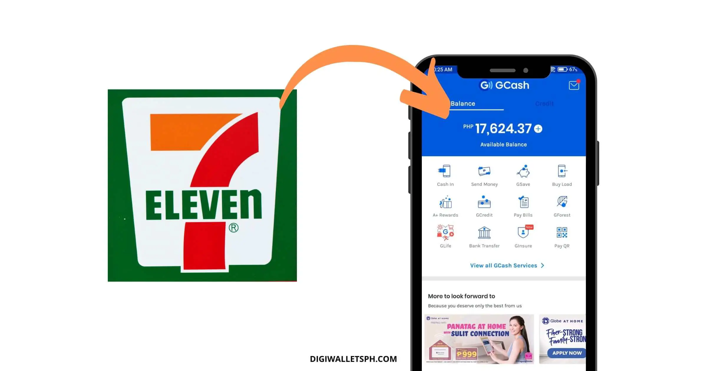 How to cash in GCash in 711