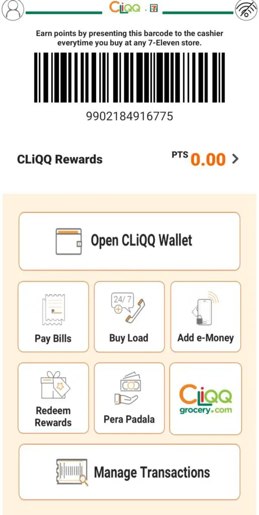 Cliqq Wallet app