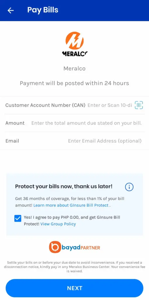 How to pay Meralco using GCash